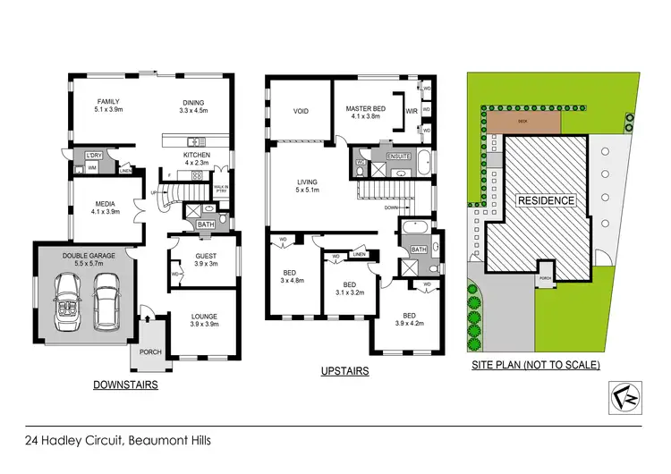 Floorplan of Homely house listing, 24 Hadley Circuit, Beaumont Hills NSW 2155
