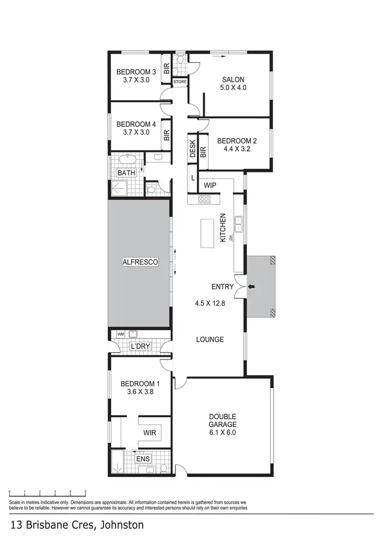 Floorplan of Homely house listing, 13 Brisbane Crescent, Johnston NT 832