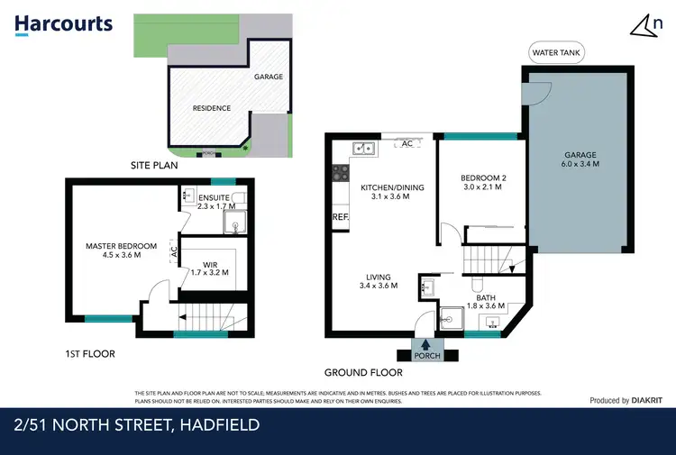 Floorplan of Homely townhouse listing, 2/51 North Street, Hadfield VIC 3046
