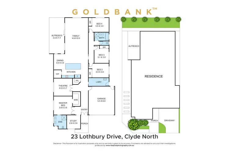 Floorplan of Homely house listing, 23 Lothbury Drive, Clyde North VIC 3978