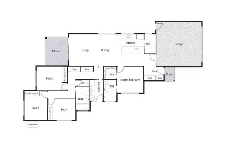 Floorplan of Homely house listing, 2/4 Kearne Place, Kambah ACT 2902