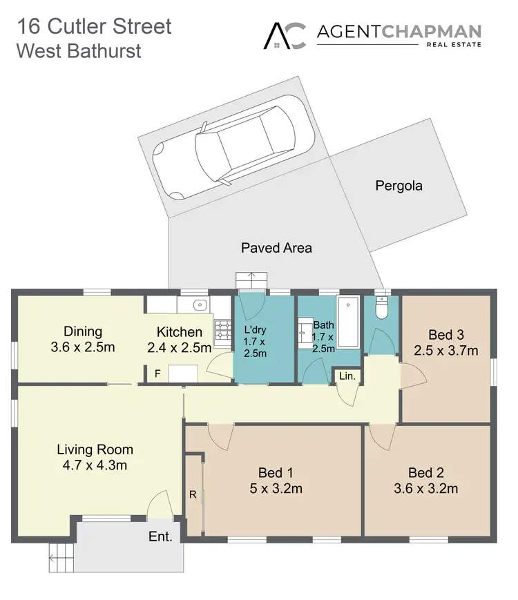 Floorplan of Homely house listing, 16 Cutler Street, West Bathurst NSW 2795