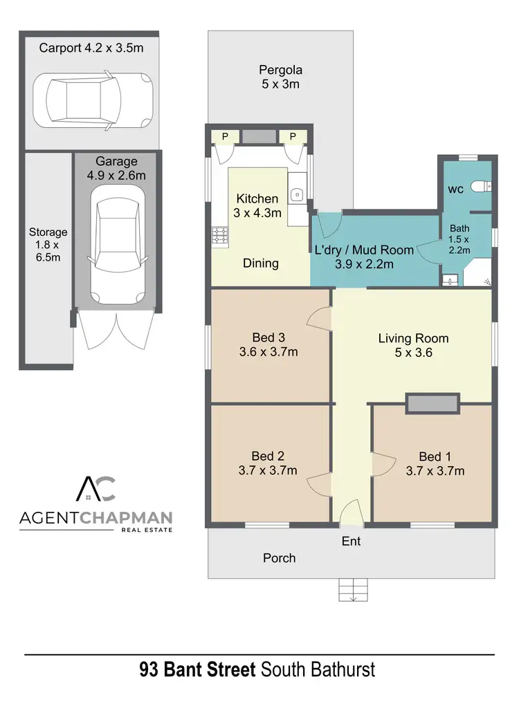 Floorplan of Homely house listing, 93 Bant Street, South Bathurst NSW 2795