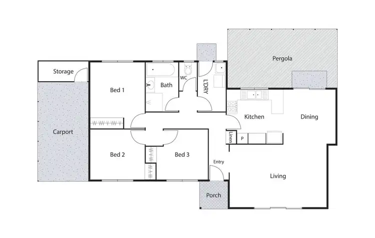 Floorplan of Homely townhouse listing, 4/37 Wettenhall Circuit, Calwell ACT 2905