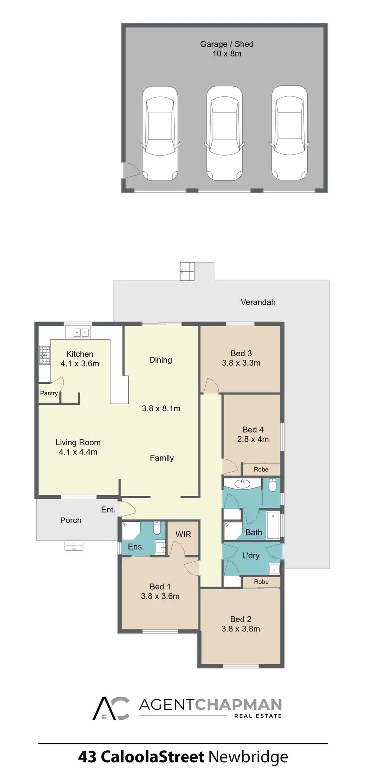 Floorplan of Homely house listing, 43 Caloola Street, Newbridge NSW 2795