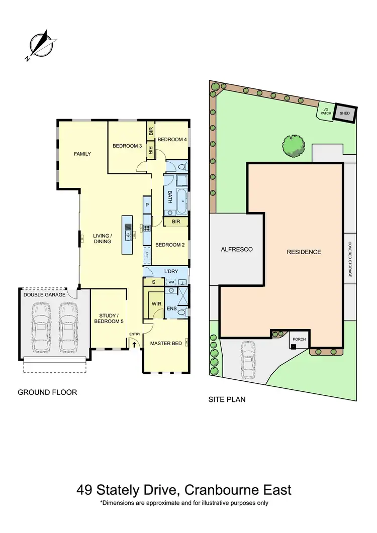 Floorplan of Homely house listing, 49 Stately Drive, Cranbourne East VIC 3977