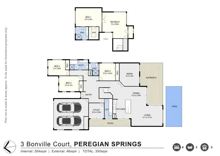 Floorplan of Homely house listing, 3 Bonville Court, Peregian Springs QLD 4573
