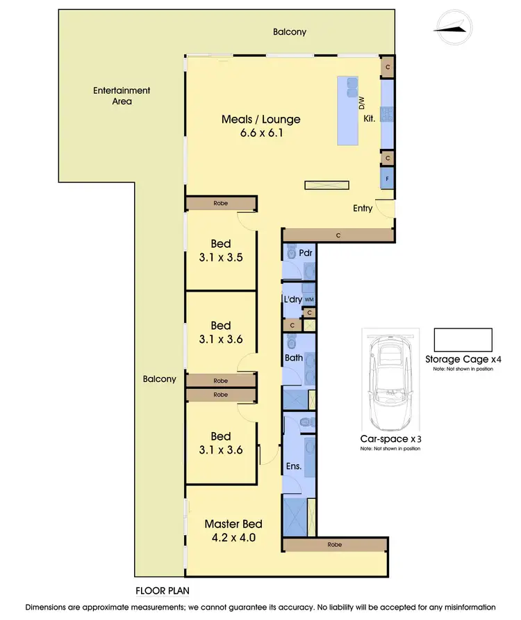 Floorplan of Homely apartment listing, 310/5 Sovereign Point Court, Doncaster VIC 3108