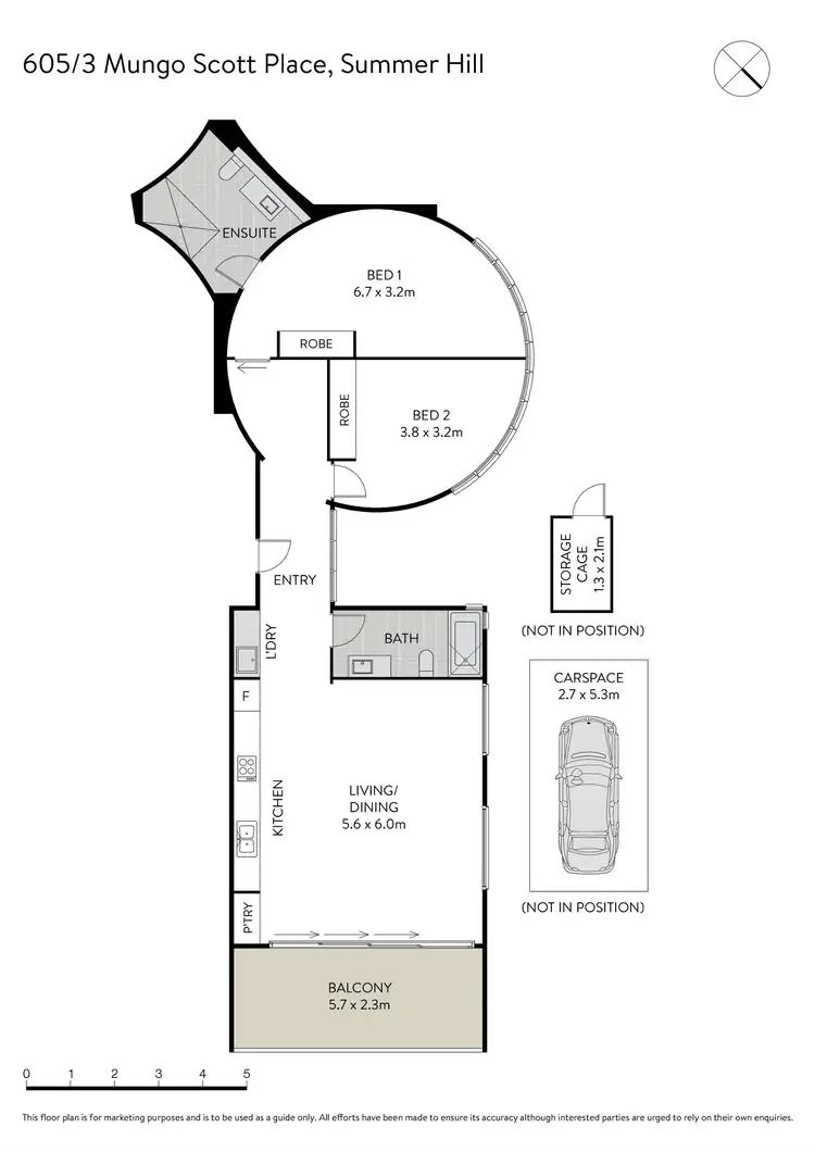 Floorplan of Homely apartment listing, 605/3 Mungo Scott Place, Summer Hill NSW 2130