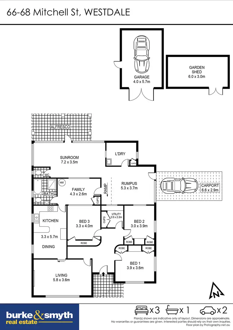 Floorplan of Homely house listing, 66-68 Mitchell Street, Tamworth NSW 2340