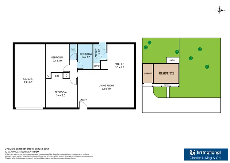 Floorplan of Homely unit listing, 26/5 Elizabeth Street, Echuca VIC 3564