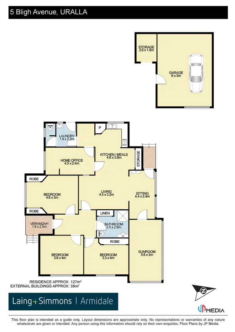 Floorplan of Homely house listing, 5 Bligh Avenue, Uralla NSW 2358