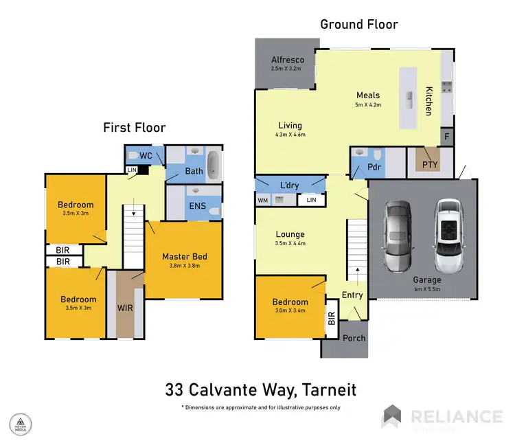 Floorplan of Homely house listing, 33 Calvante Way, Tarneit VIC 3029