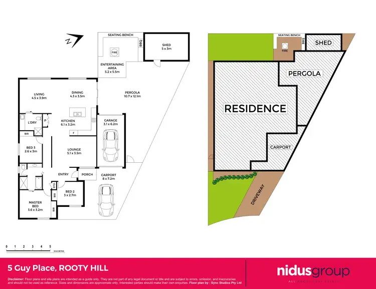 Floorplan of Homely house listing, 5 Guy Place, Rooty Hill NSW 2766