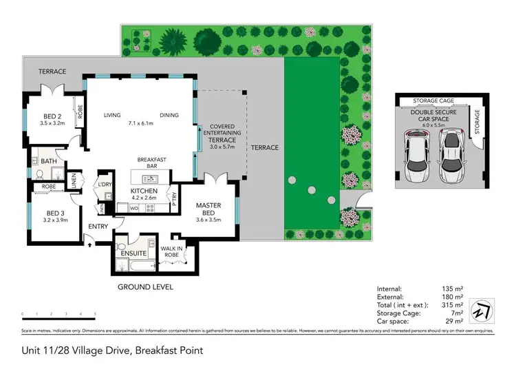 Floorplan of Homely apartment listing, 11/28-32 Village Drive, Breakfast Point NSW 2137