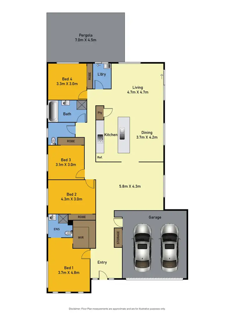 Floorplan of Homely house listing, 25 Garden View Drive, Tarneit VIC 3029
