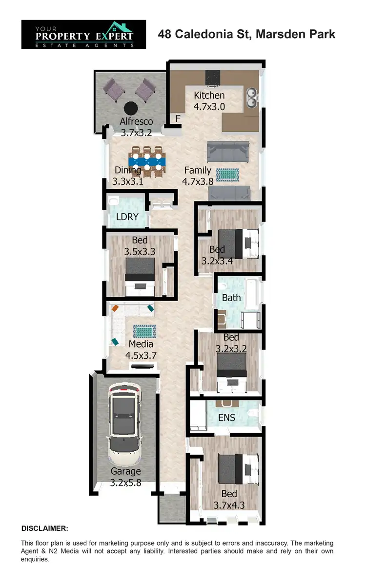 Floorplan of Homely house listing, 48 Caledonia Crescent, Marsden Park NSW 2765