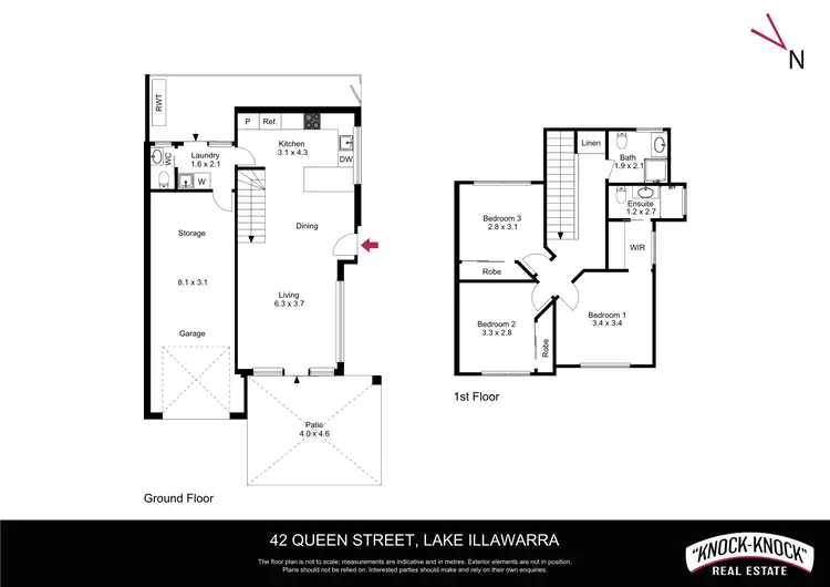 Floorplan of Homely semi-detached listing, 42 Queen Street, Lake Illawarra NSW 2528