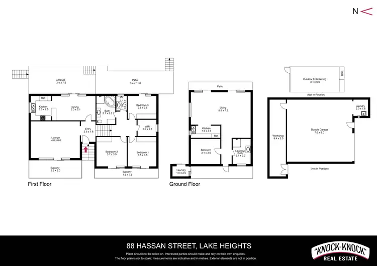 Floorplan of Homely house listing, 88 Hassan Street, Lake Heights NSW 2502
