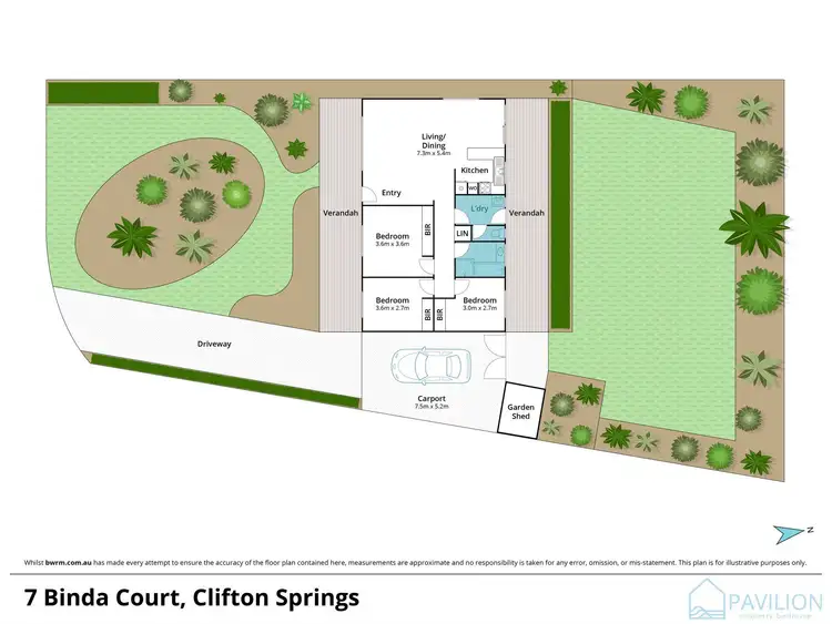 Floorplan of Homely house listing, 7 Binda Court, Clifton Springs VIC 3222