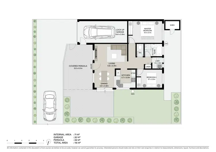 Floorplan of Homely unit listing, 6/40 Tallow Wood Drive, Kuluin QLD 4558