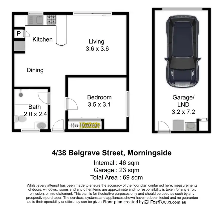 Floorplan of Homely unit listing, 4/38 Belgrave Street, Balmoral QLD 4171