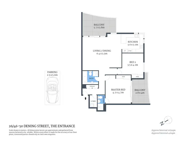 Floorplan of Homely unit listing, 26/46-50 Dening Street, The Entrance NSW 2261