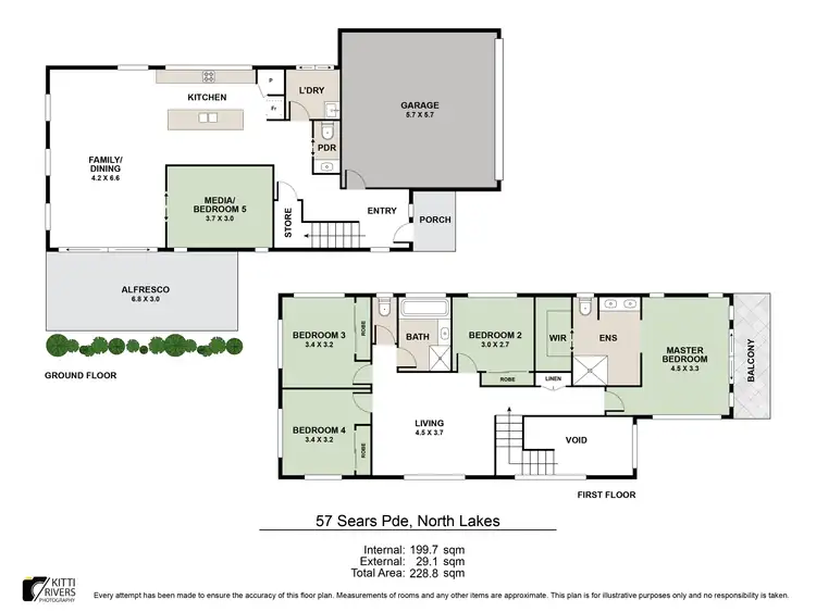 Floorplan of Homely house listing, 57 Sears Parade, North Lakes QLD 4509