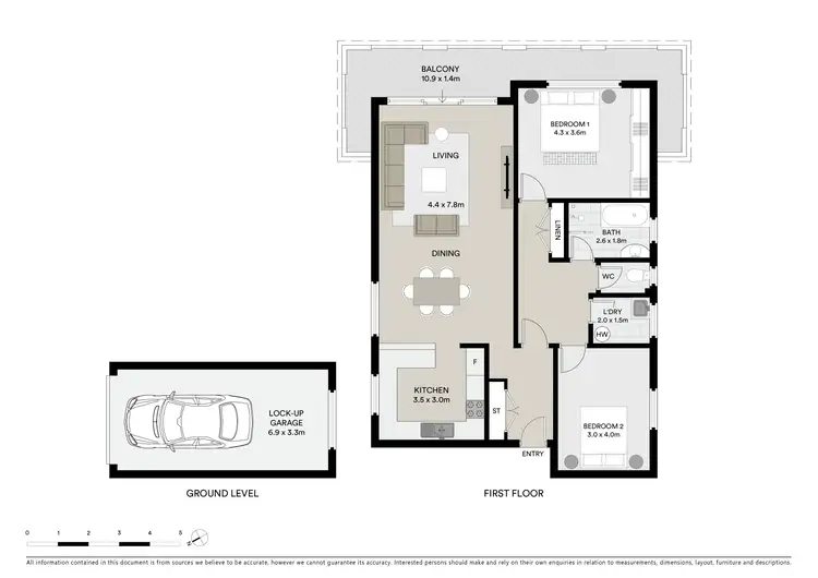 Floorplan of Homely unit listing, 3/94 The Grand Parade, Brighton-Le-Sands NSW 2216