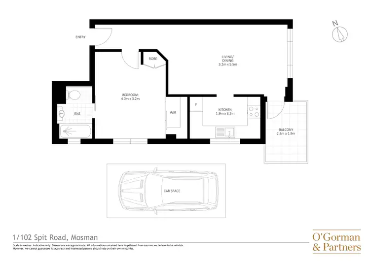 Floorplan of Homely apartment listing, 1/102 Spit Road, Mosman NSW 2088