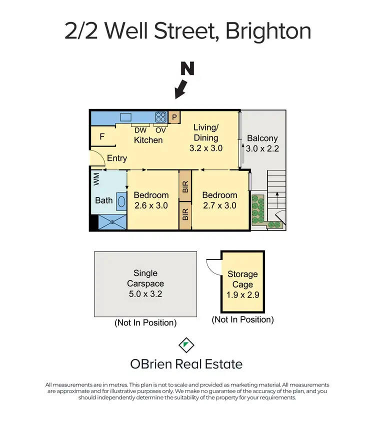 Floorplan of Homely unit listing, 2/2 Well Street, Brighton VIC 3186