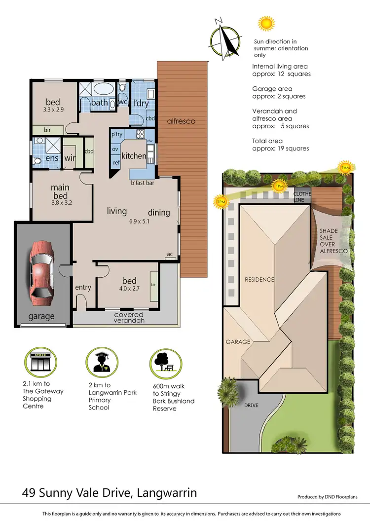 Floorplan of Homely house listing, 49 Sunny Vale Drive, Langwarrin VIC 3910