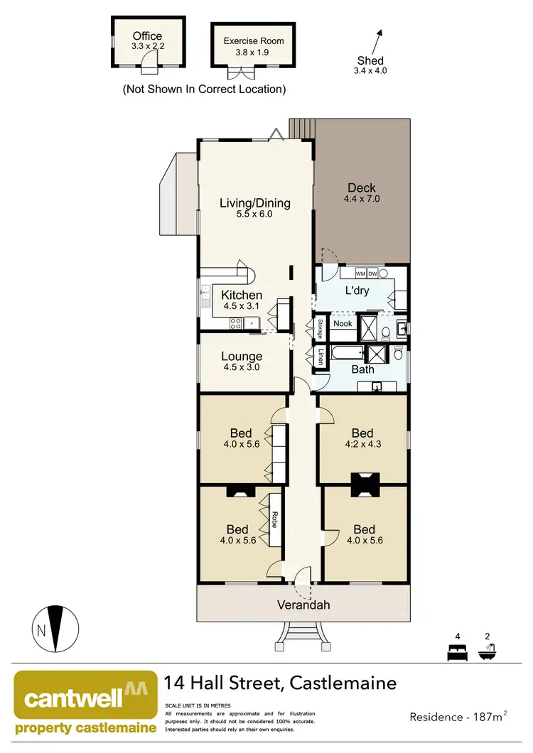 Floorplan of Homely house listing, 14 Hall Street, Castlemaine VIC 3450