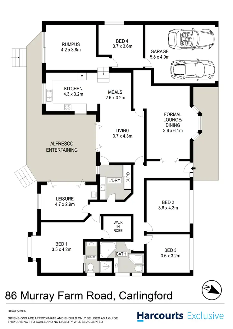 Floorplan of Homely house listing, 86 Murray Farm Road, Carlingford NSW 2118