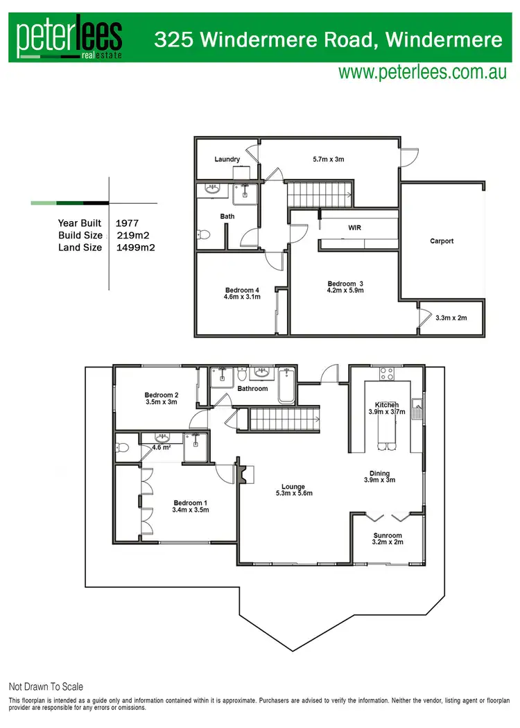 Floorplan of Homely house listing, 325 Windermere Road, Windermere TAS 7252