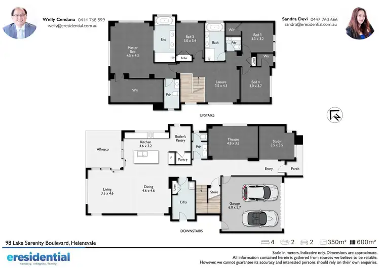 Floorplan of Homely house listing, 98 Lake Serenity Boulevard, Helensvale QLD 4212