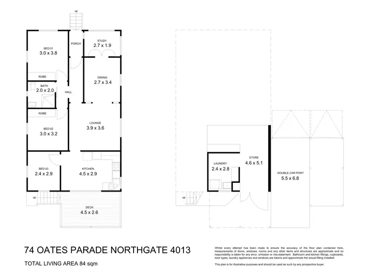 Floorplan of Homely house listing, 74 Oates Parade, Northgate QLD 4013