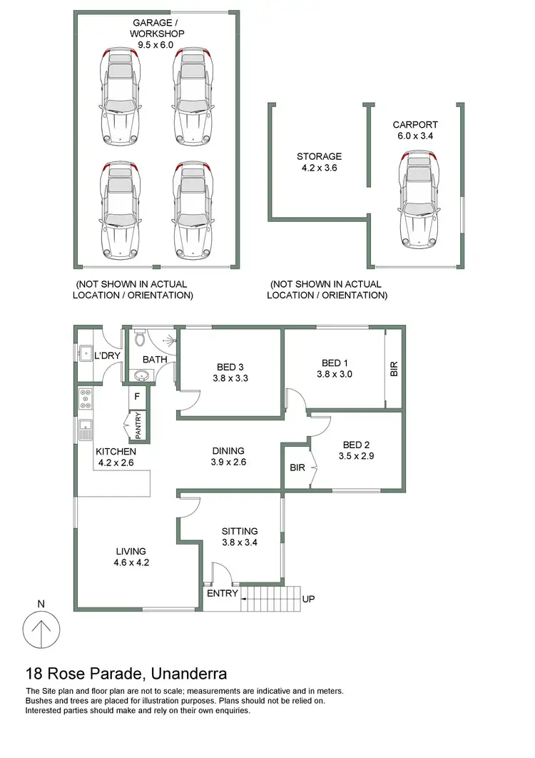 Floorplan of Homely house listing, 18 Rose Parade, Unanderra NSW 2526