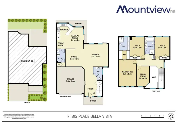 Floorplan of Homely house listing, 17 Ibis Place, Bella Vista NSW 2153
