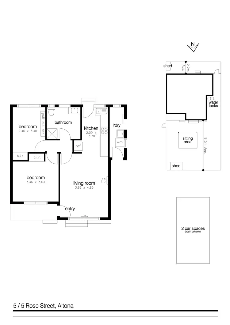 Floorplan of Homely unit listing, 5/5 Rose Street, Altona VIC 3018