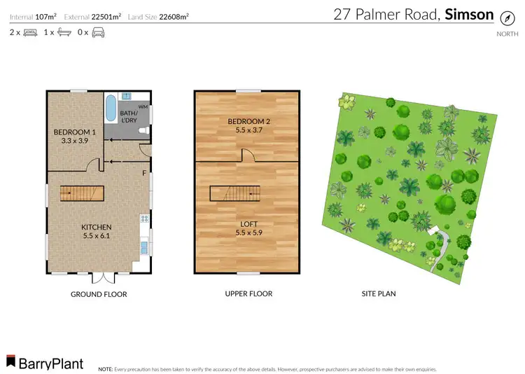 Floorplan of Homely house listing, 27 Palmer Road, Simson VIC 3465