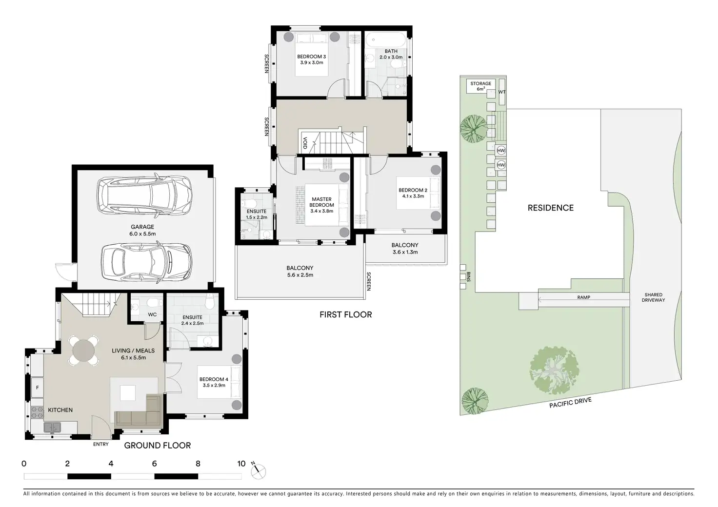Floorplan of Homely townhouse listing, 1/24 Pacific Drive, Heidelberg West VIC 3081