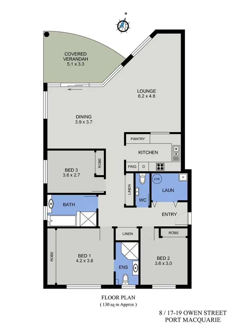 Floorplan of Homely unit listing, 8/17-19 Owen Street, Port Macquarie NSW 2444