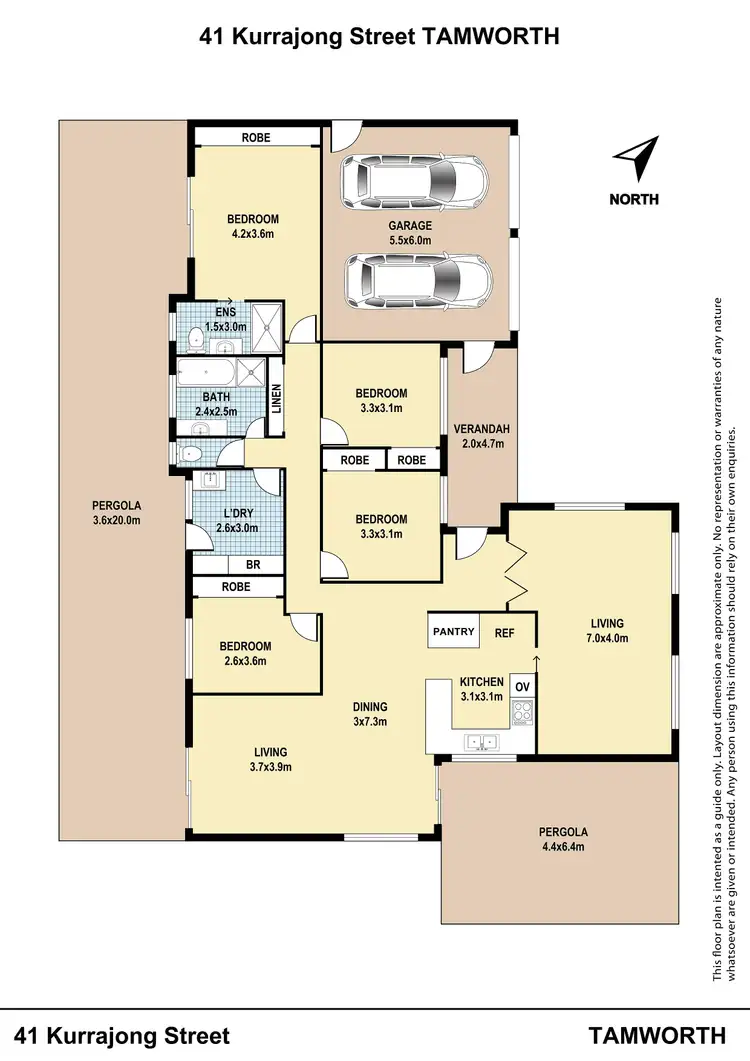 Floorplan of Homely house listing, 41 Kurrajong Street, Tamworth NSW 2340