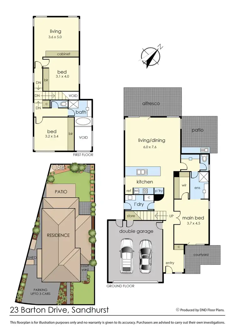 Floorplan of Homely house listing, 23 Barton Drive, Sandhurst VIC 3977