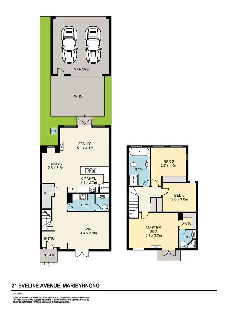 Floorplan of Homely house listing, 21 Eveline Avenue, Maribyrnong VIC 3032