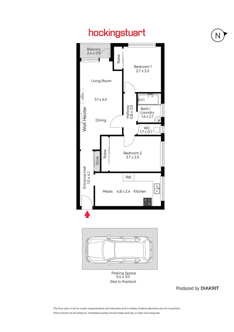 Floorplan of Homely unit listing, 4/52 Dunstan Parade, Campbellfield VIC 3061