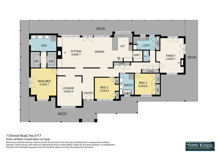 Floorplan of Homely house listing, 7 Cheviot Road, Yea VIC 3717