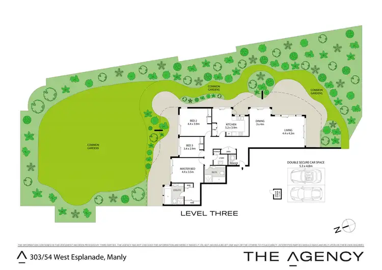 Floorplan of Homely apartment listing, 303/54 West Esplanade, Manly NSW 2095