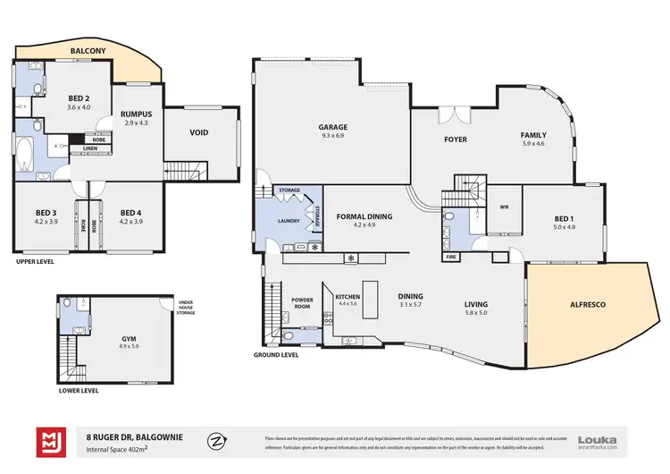 Floorplan of Homely house listing, 8 Ruger Drive, Balgownie NSW 2519
